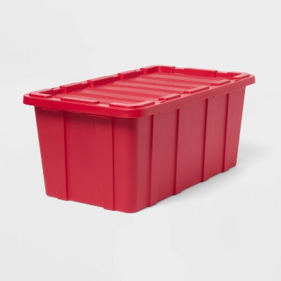 38gal Heavy Duty Christmas Tote Red - Brightroom (LOCAL PICKUP ONLY)