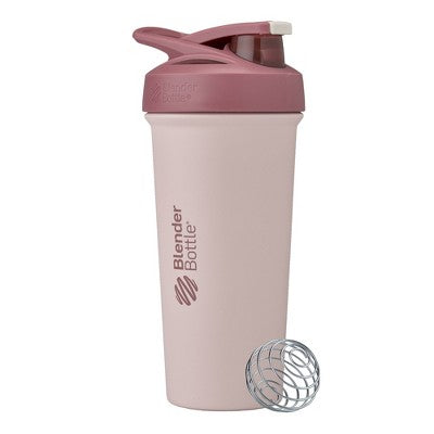 BlenderBottle 25oz Stainless Steel Strada Water Bottle - Rose Red