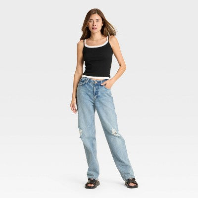 Women's Layered Cami - Wild Fable Black XS