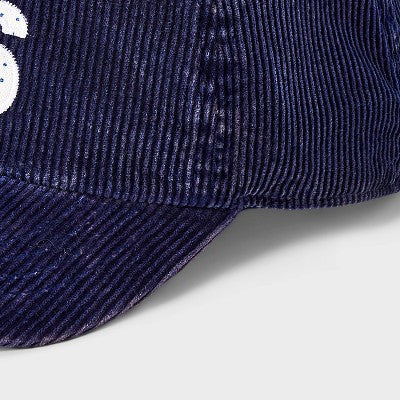 Girls' "26" Corduroy Baseball Hat - art class Navy
