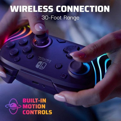 Afterglow Wave Wireless Motion Plus Nintendo Switch Controller Purple