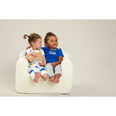 Huggies Baby Boys' 2pk Cloud Organic Pants - Blue/White/Yellow 9M