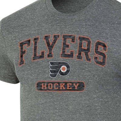 NHL Philadelphia Flyers Men's Gray Tri-Blend T-Shirt - XXL