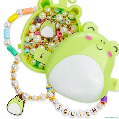 Squishmallows Wendy Halloween Bracelet Kit: Includes Charms, Beads, Clips, Cord & Storage Case for Crafting