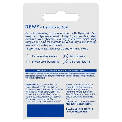NIVEA Hyaluronic Dewy Lip Care Stick - 0.18oz