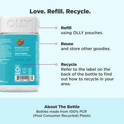 OLLY Goodbye Stress Tallboy Multivitamins Gummies - 74ct
