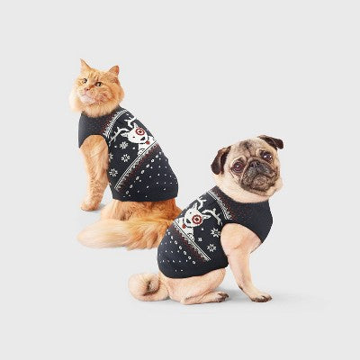 Alpine Bullseye Dog and Cat Sweater - Boots & Barkley S