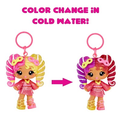 Yummiland Lip Gloss Doll: Mystery Color Change - Mila Mallows Includes DIY Lip Gloss + Removable Keychain