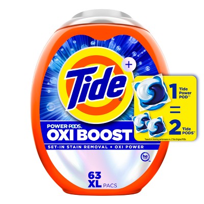 Tide Oxi Boost Power Pods Laundry Detergent - 63ct