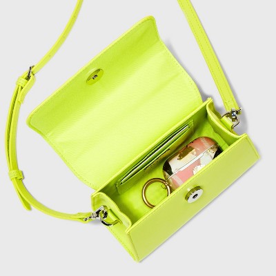 Knotted Top Handle Crossbody Bag - A New Day Yellow