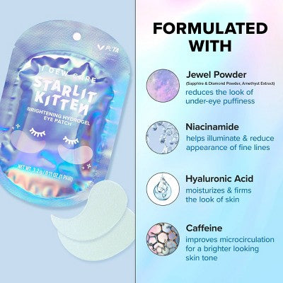 I DEW CARE Brightening Hydrogel Eye Mask - Starlit Kitten - 0.11oz