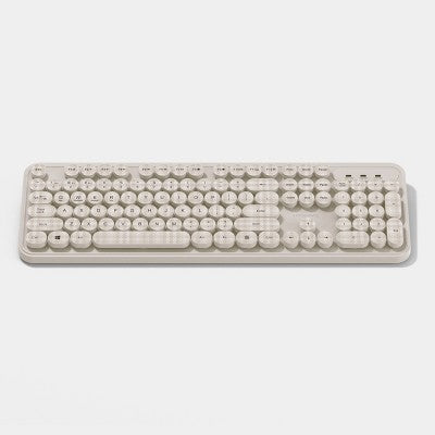 Full Size Round Pop Key Plaid Keyboard - heyday