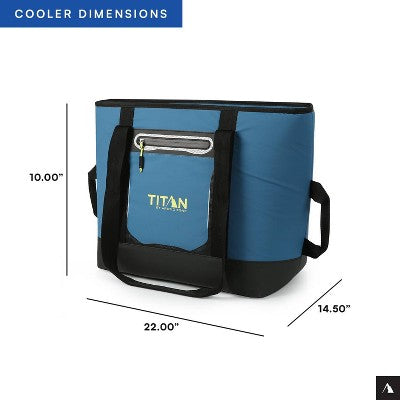 Titan by Arctic Zone 30Cans/20 qt Insulated Cooler Tote - Marine Blue
