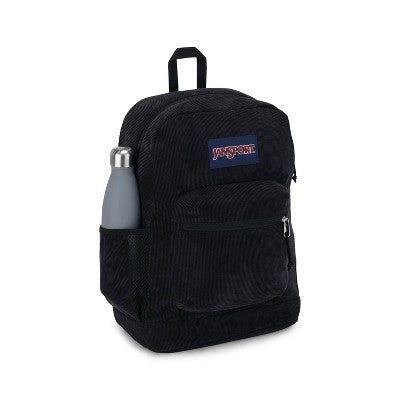 JanSport Cross Town Plus Remix 17" Backpack - Black: Corduroy Structured Bag