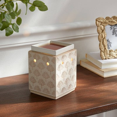 Ceramic Debossed Pattern Wax Warmer - Threshold