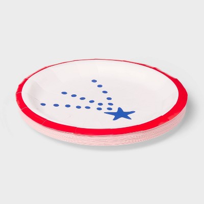 Fireworks Dinner Disposable Plates 8.6"x8.6" - 20ct - Sun Squad