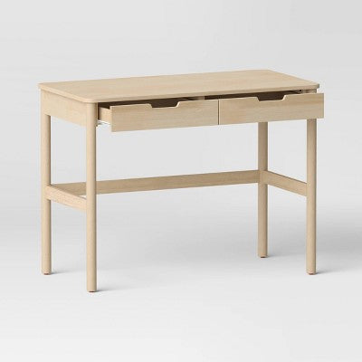 Scandi Desk with Drawers Natural - Room Essentials (LOCAL PICKUP ONLY)