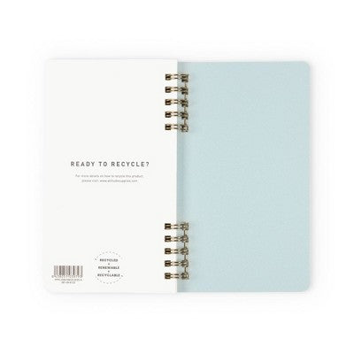 Altitude Supplies 3.625"x6.25" Monthly Planner, July 2025 to June 2026, Seafoam Blue