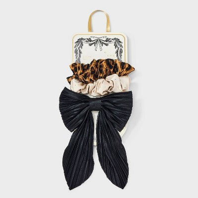 Hair Twister Set 3 pk - A New Day Leopard/Champagne/Black