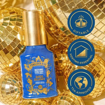 Poo-Pourri Limited Edition Holiday 2025 Disco Delight Toilet Spray 2 fl oz