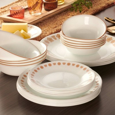 Corelle 16pc Butterfly Gold Dinnerware Set
