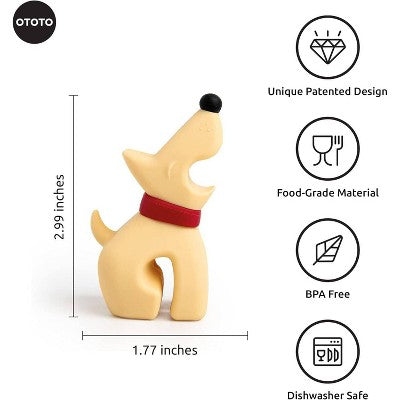 Ototo Buddy Spoon Holder & Steam Releaser Beige: Silicone, Dishwasher-Safe, 4.86" Height, 0.16 lbs, Spoon Rests