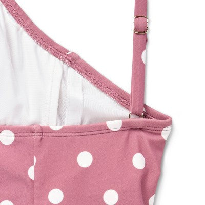 Women's Polka Dots Post Mastectomy Swimsuit - Shade & Shore 14