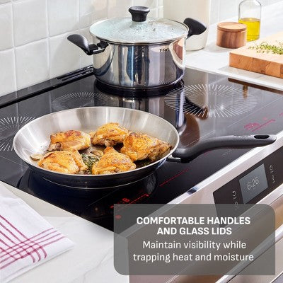 T-Fal Simply Cook 2pc (8.5" and 11") Stainless Steel Fry Pan Set