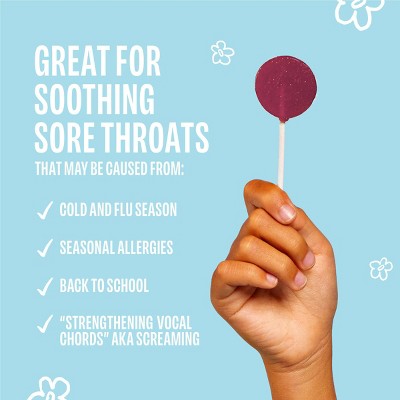 The Eez Co. Lolleez Organic Throat Soothing Pops - Mixed Berry/Elderberry - 15ct