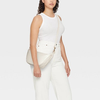 Essential Sling Crossbody Bag - Universal Thread Off-White: Detachable Strap, 45.5" Max Length