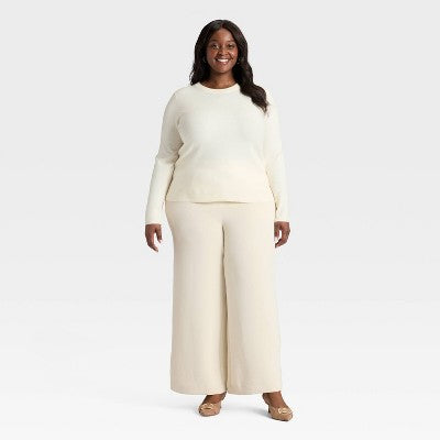 Women's Slim Fit Cozy Knit Pullover Sweater - A New Day 1X