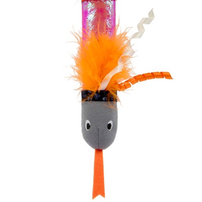 SmartyKat 2.5" Jungle Kat Slitherin' Snake Cat Wand Toy