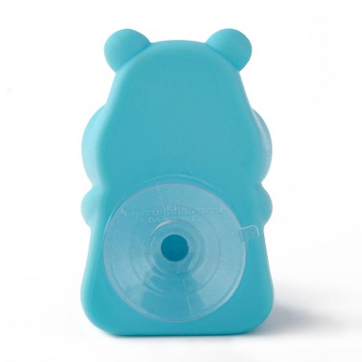 Animal Shaped Toothbrush Holder Hippo Blue - Bullseye's Playground