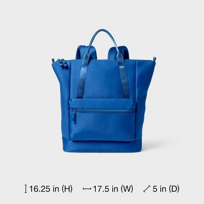 Faux Neoprene Backpack - All In Motion Navy Blue
