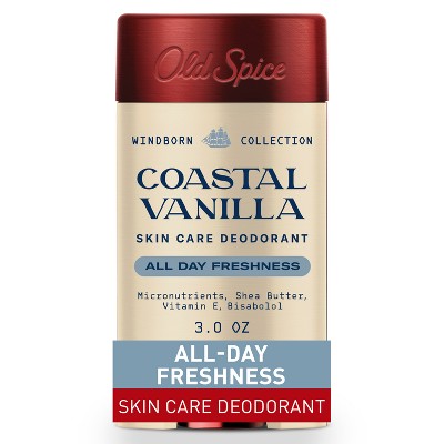 Old Spice Men's Aluminum-Free All Day Freshness Windborn Collection Deodorant - Coastal Vanilla - 3oz