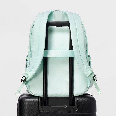 Everyday to Travel Backpack - All In Motion Mint: Water-Resistant, Fits 17" Laptop