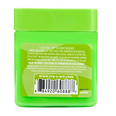 Cra-Z-Slimy I'm Stretchy Green Slime Jar 7.8oz