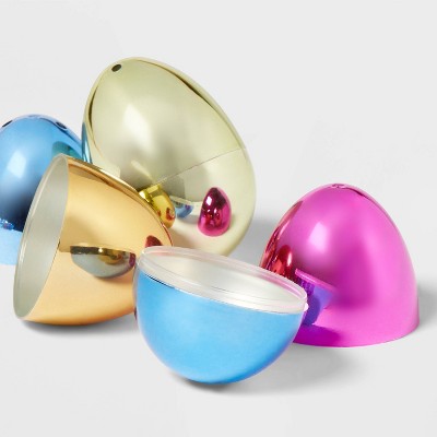 Metallic Fillable Easter Plastic Eggs 12pc - Spritz