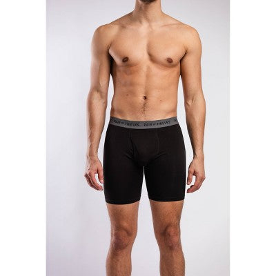 Pair of Thieves Men's Super Soft Long Boxer Briefs 2pk - Black/Dark Gray Solid XL