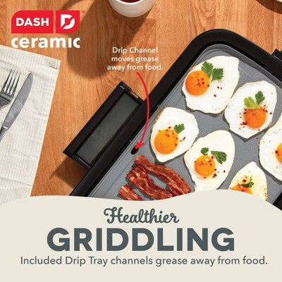 Dash Nonstick Ceramic Electric Flat Top Griddle Cream (LOCAL PICKUP ONLY)
