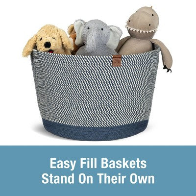CleverMade XL Rope Basket Navy Noir (LOCAL PICKUP ONLY)
