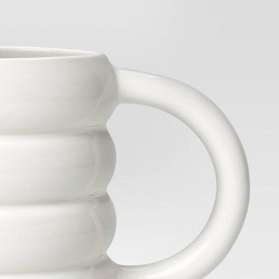 14oz Stoneware Artisan Mug White - Room Essentials