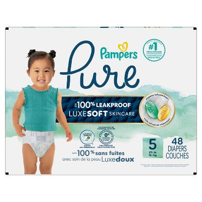 Pampers Pure Protection Diapers Super Pack - Size 5 - 48ct