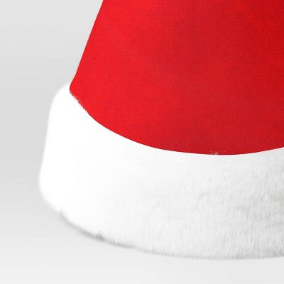 17" Faux Fur Classic Santa Christmas Costume Hat - Wondershop Red/White