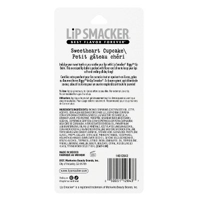 Lip Smackers Biggy Lip Balm - Sprinkle Cupcake - 0.6oz: Moisturizing, Translucent, Single Container