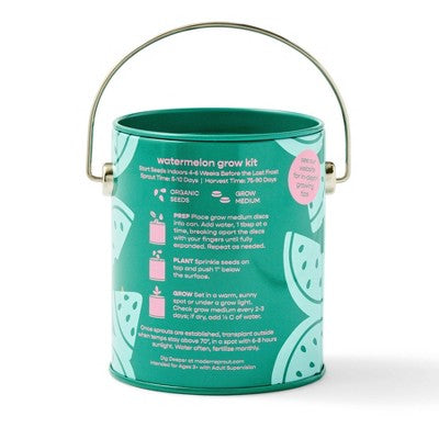 Modern Sprout Watermelon Complimentary Color Grow One in a Melon Seed Starter Kit
