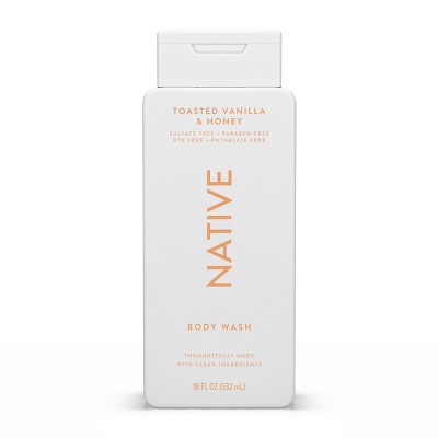Native Body Wash Limited Edition - Toasted Vanilla & Honey - Sulfate Free - 18 fl oz