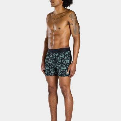 Pair of Thieves Men's Super Pouch Boxer Briefs 2pk - Black/Animal Print M