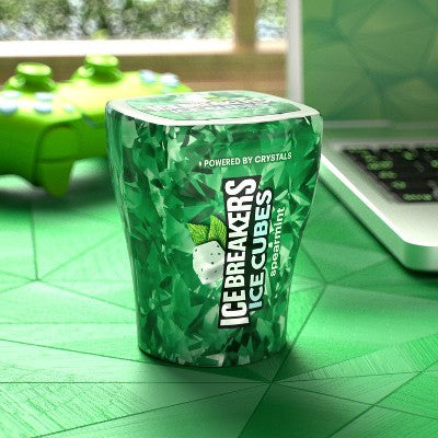 Ice Breakers Ice Cubes Spearmint Sugar Free Gum - 40ct
