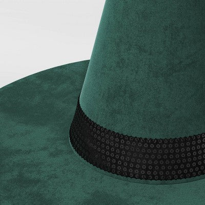 12" Velvet Green Witch Hat Halloween Decorative Prop - Hyde & EEK! Boutique